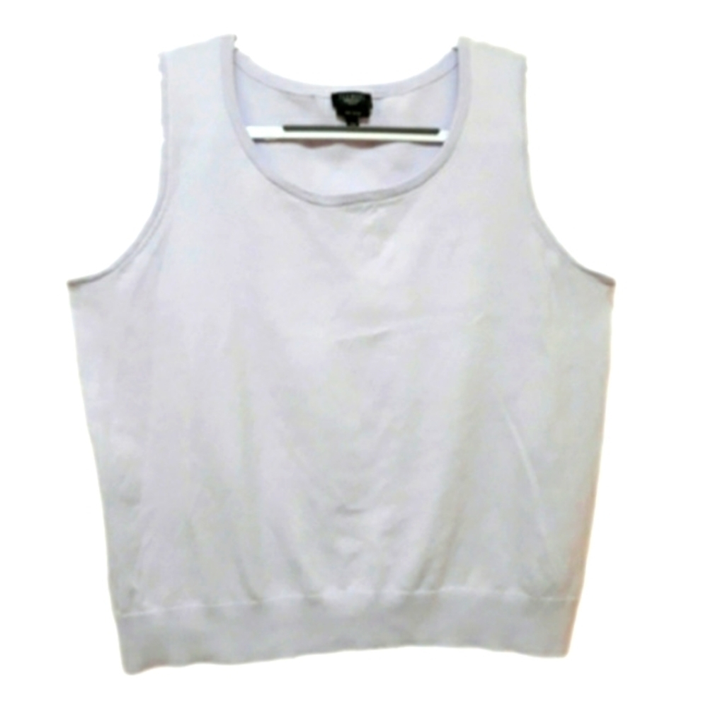 Talbots plus cotton knit sleeveless purple Top size 1X